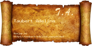 Taubert Adelina névjegykártya